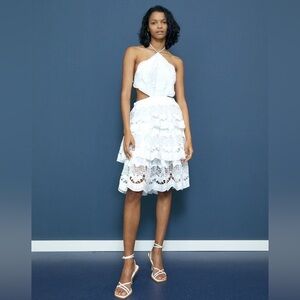 NWT White Richilier Cotton Dress